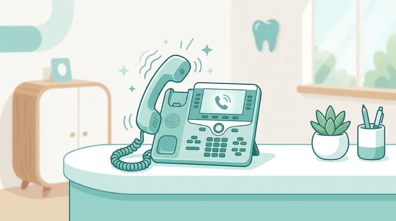 電話対応に追われる歯科医院の受付
